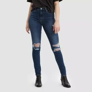 Levi's Women's 721 High-Rise Skinny Ripped Jeans New